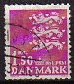 Denmark - 1961 - Coat Of Arms - 1,50 KR - Violet - Denmark Arms Shield - Scott 399 - 0